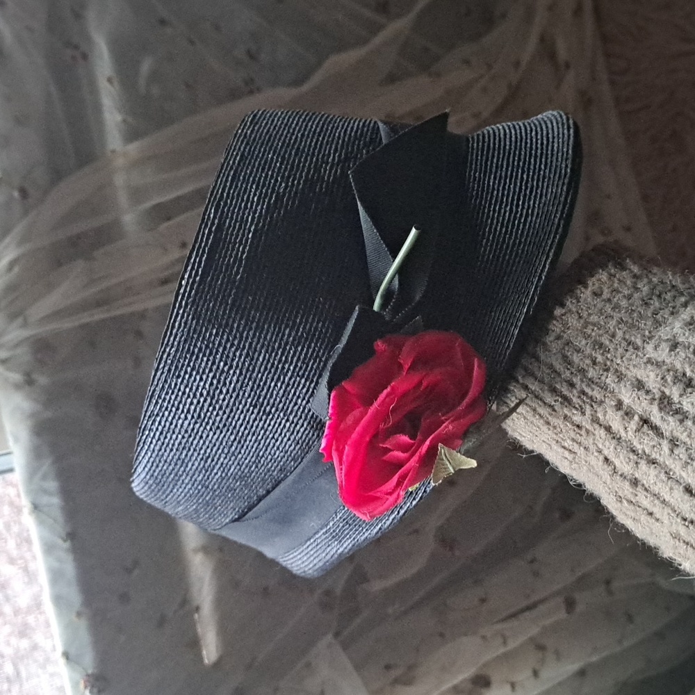 Vintage Lord & Taylor by Westbury Straw Hat Union Made in USA